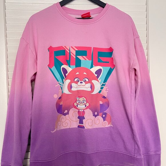 Pixar's Turning Red Ombre Crewneck Sweatshirt - Picture 1 of 6